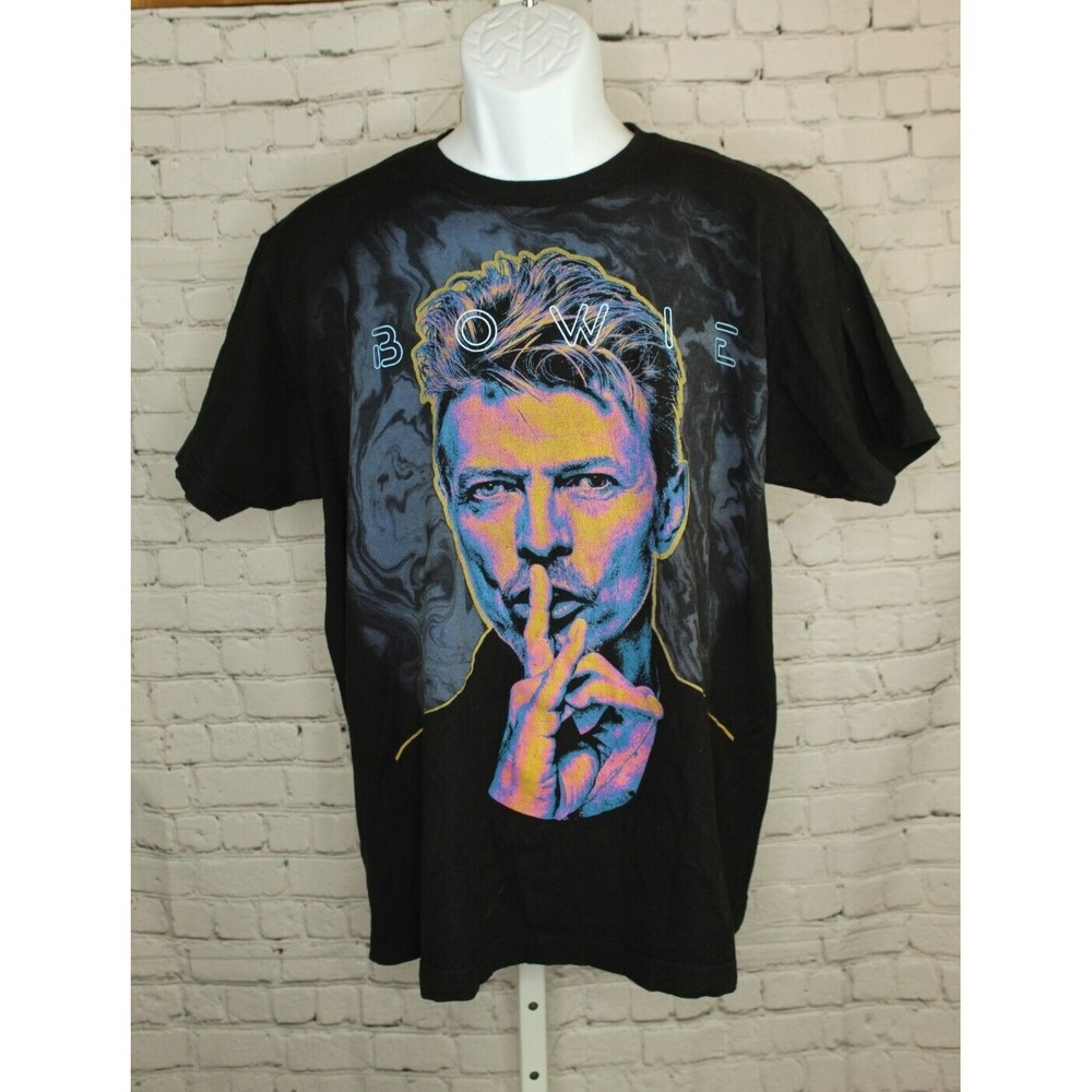 DAVID BOWIE SHHH T-SHIRT Size Small STAR MAN POSTER UNISEX COOL FUNNY TEE RETRO
